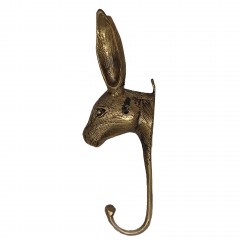 RABBIT BRONZ HANGER GOLD COLORED - BRONZE STATUES